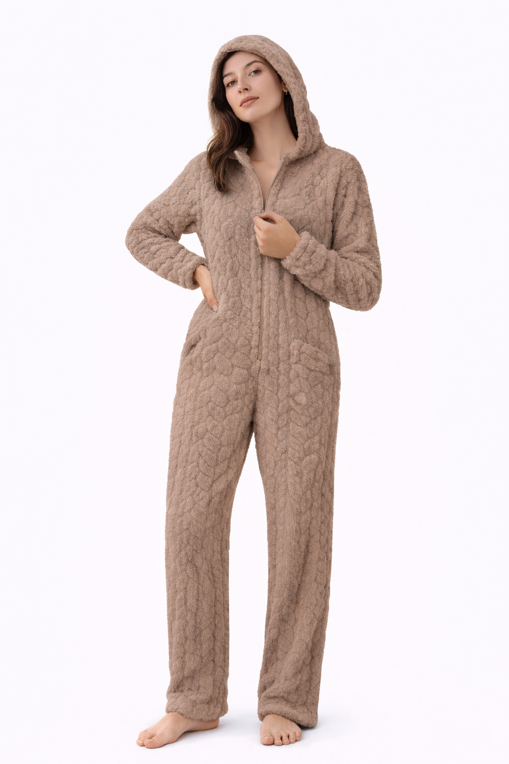 Maison Lumea Cozy Knit Jumpsuit